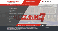 Desktop Screenshot of mezzanine.co.uk