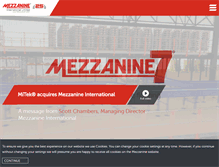 Tablet Screenshot of mezzanine.co.uk